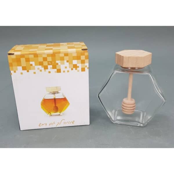 צנצנת דבש עם מקל