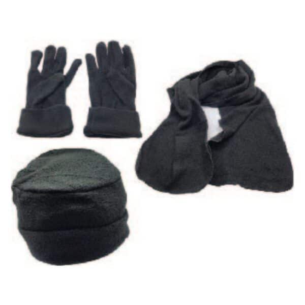 סט חורף- כפפות צעיף וכובע