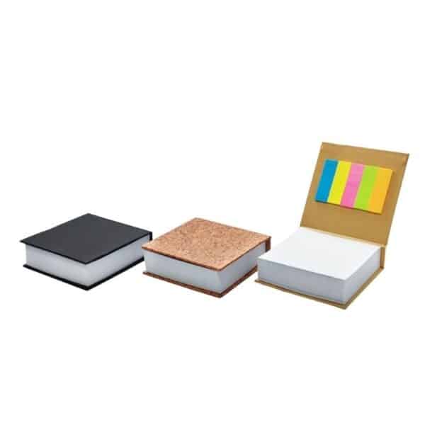 קוביית ממו שולחנית מנייר ממוחזר עם דבקיות קוביית ממו שולחנית מנייר ממוחזר עם דבקיות