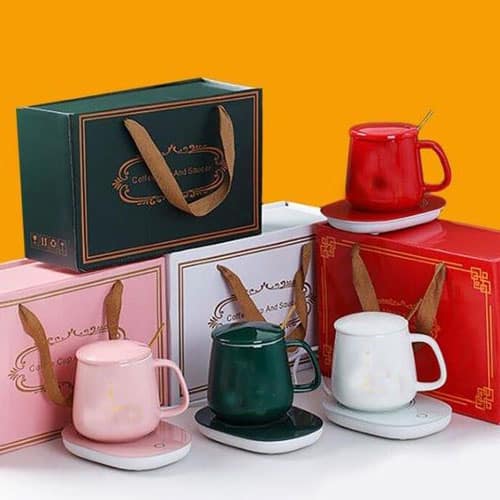 מארז ספל ופלטת חימום מארז ספל ופלטת חימום