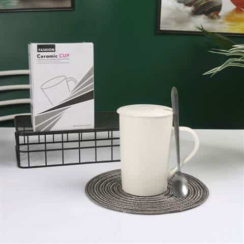 מאג קרמיקה עם כפית