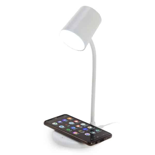 מנורת שולחן, מטען אלחוטי ורמקול מנורת שולחן, מטען אלחוטי ורמקול